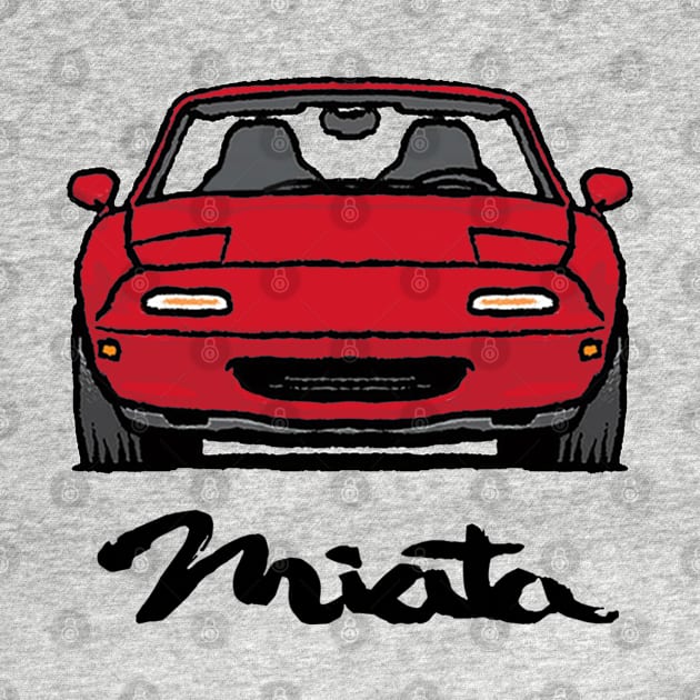 MX5 Miata NA Red by Woreth